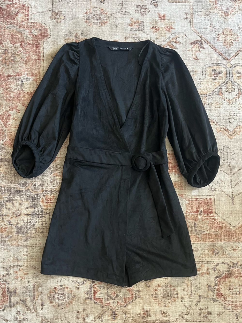 Zara Black Wrap Romper Jumpsuit - Picture 2 of 7